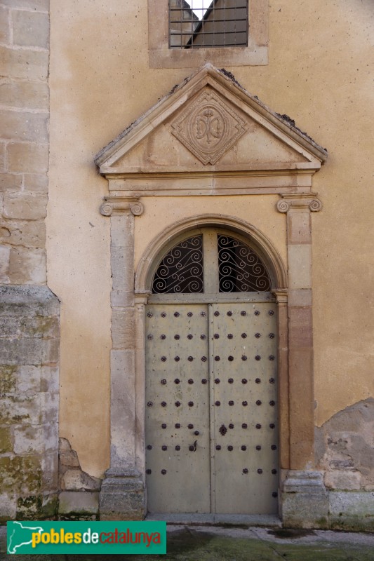 Vallbona de les Monges - Refugi de Sant Bernat, porta renaixentista