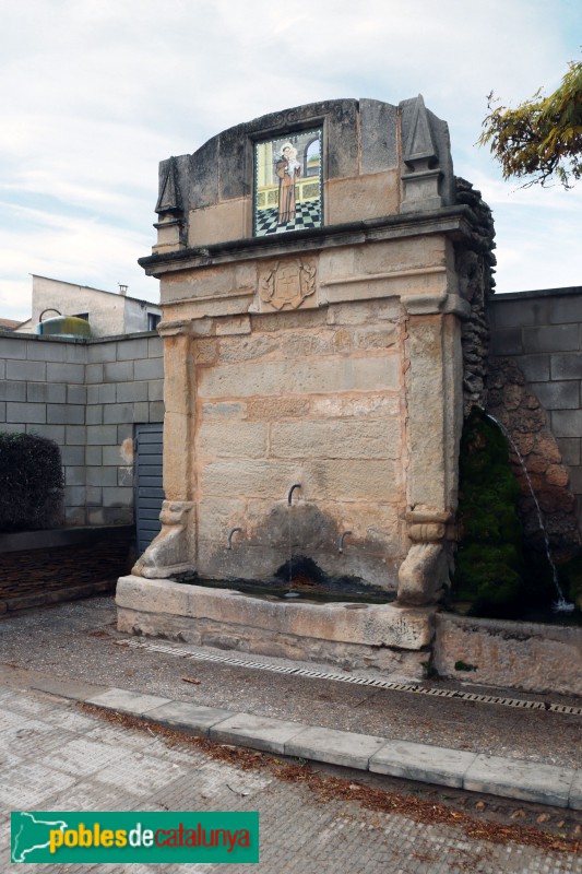 Bellpuig - Font de Sant Antoni (Foto: Albert Esteves, 2018) Bellpuig - Font de Sant Antoni