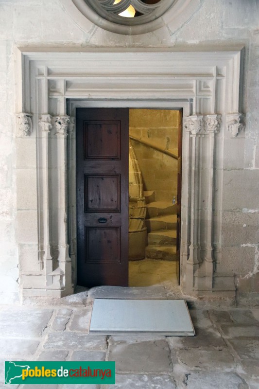 Bellpuig - Convent de Sant Bartomeu, porta de l'escla de cargol