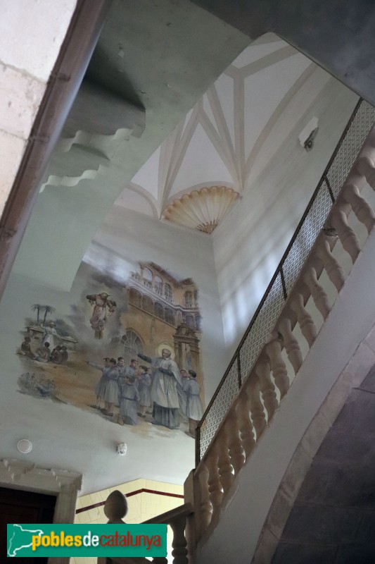 Bellpuig - Convent de Sant Bartomeu, escalinata