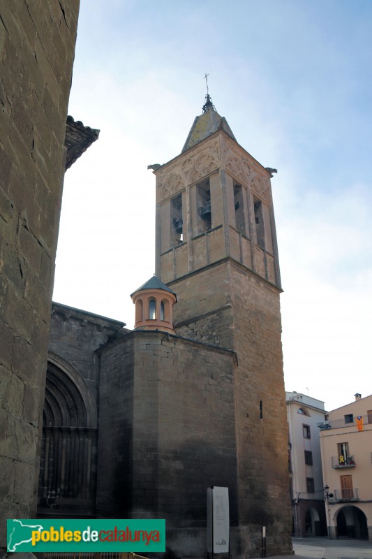Agramunt - Església de Santa Maria, campanar (Foto: Albert Esteves, 2018) Agramunt - Església de Santa Maria, campanar