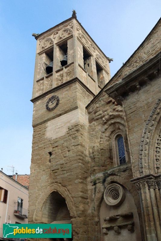 Agramunt - Església de Santa Maria, campanar (Foto: Albert Esteves, 2018) Agramunt - Església de Santa Maria, campanar