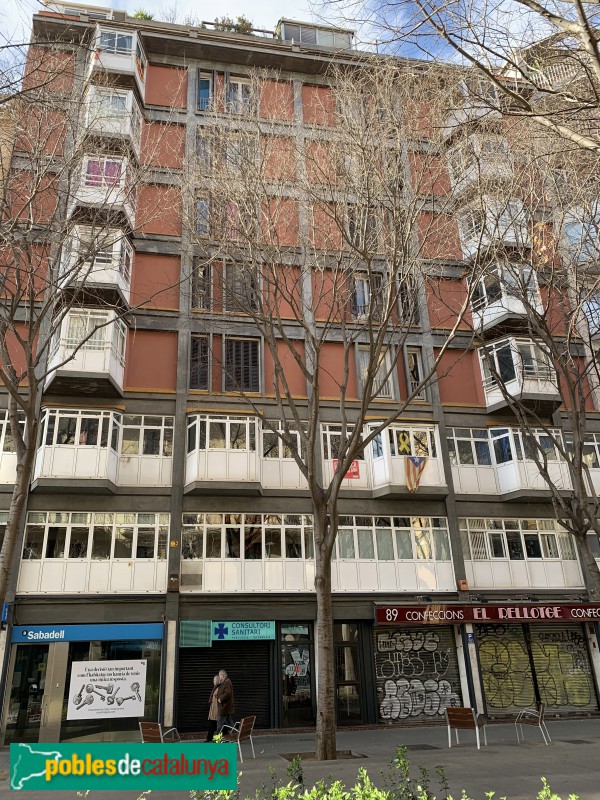 Barcelona - Comte Borrell, 87-89 (Foto: Albert Esteves, 2019) Barcelona - Comte Borrell, 87-89