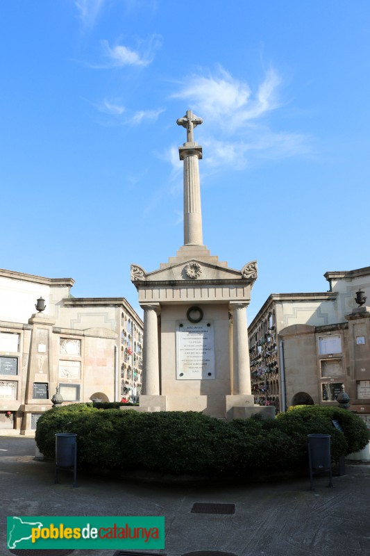 Cementiri del Poblenou - Cenotafi de l'Epidèmia de 1821