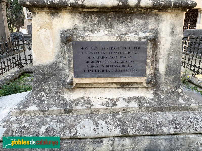 Cementiri dels Caputxins - Monument als herois mataronins