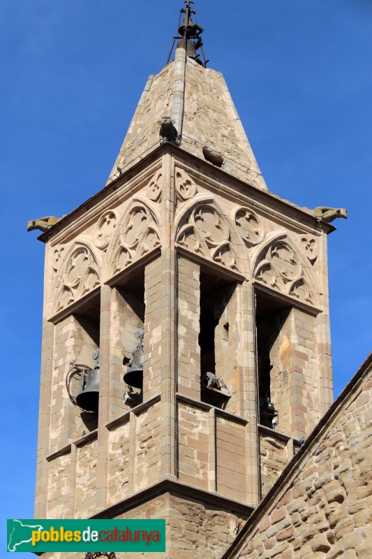 Agramunt - Església de Santa Maria, campanar (Foto: Albert Esteves, 2019) Agramunt - Església de Santa Maria, campanar