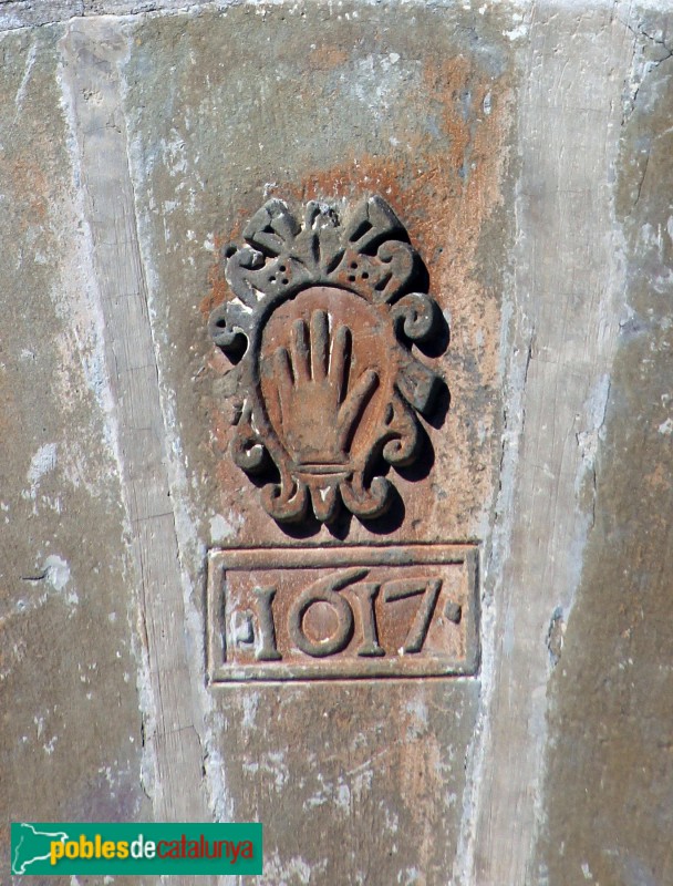 Agramunt - Sant Llorenç de Mafet, detall de la porta
