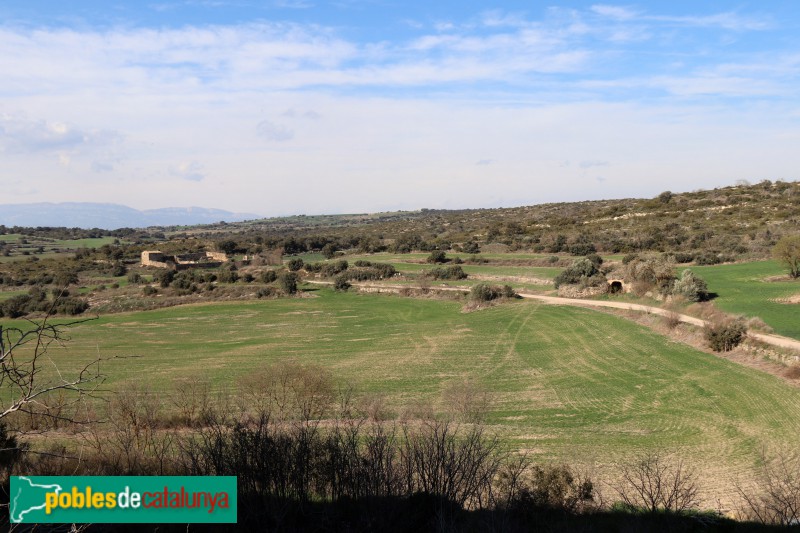 Agramunt - Forn de guix de Rocabertí, vist des del poble