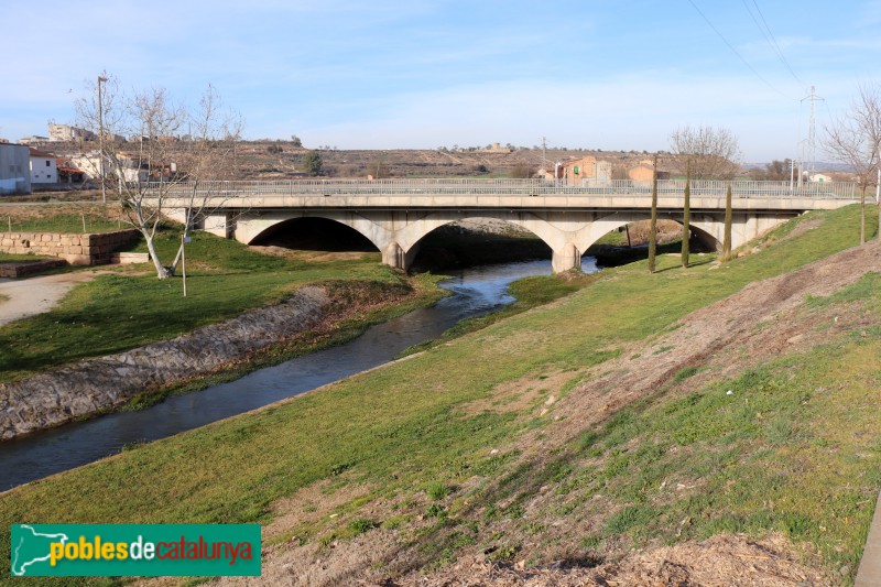 Agramunt - Parc de Riella, pont de la carretera de Cervera (Foto: Albert Esteves, 2019) Agramunt - Parc de Riella, pont de la carretera de Cervera