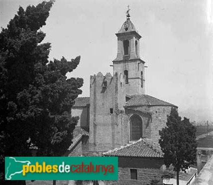 Barcelona - Església de Sant Martí de Provençals (Foto: Jaume Biosca -Arxiu Fotogràfic Centre Excursionista de Catalunya, 1919) Barcelona - Església de Sant Martí de Provençals
