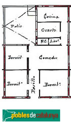 Barcelona - Passatge Antoni Gassol, detall plànol Barcelona - Passatge Antoni Gassol, detall plànol