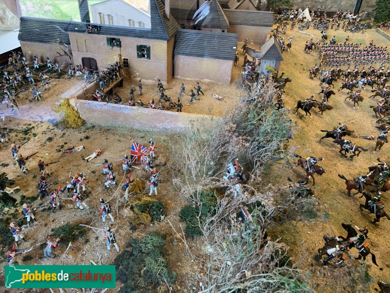 La Bisbal d'Empordà - Maqueta de la batalla de Waterloo