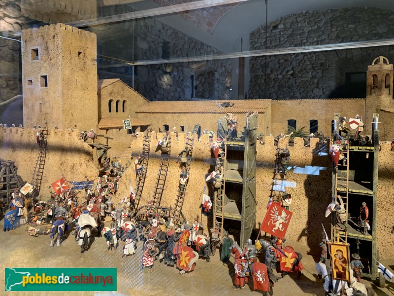 La Bisbal d'Empordà - Maqueta de la la presa del castell