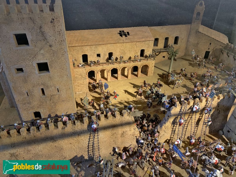 La Bisbal d'Empordà - Maqueta de la la presa del castell