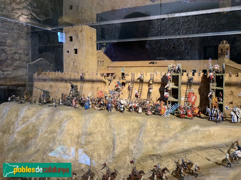 La Bisbal d'Empordà - Maqueta de la la presa del castell