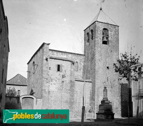 Martorell - Església Santa Maria (Foto: Manuel Genovart -Arxiu fotogràfic Centre Excursionista de Catalunya-, 1923) Martorell - Església Santa Maria