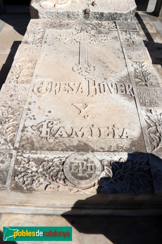 Martorell - Cementiri. Sepulcre Bové (Foto: Albert Esteves, 2019) Martorell - Cementiri. Sepulcre Bové