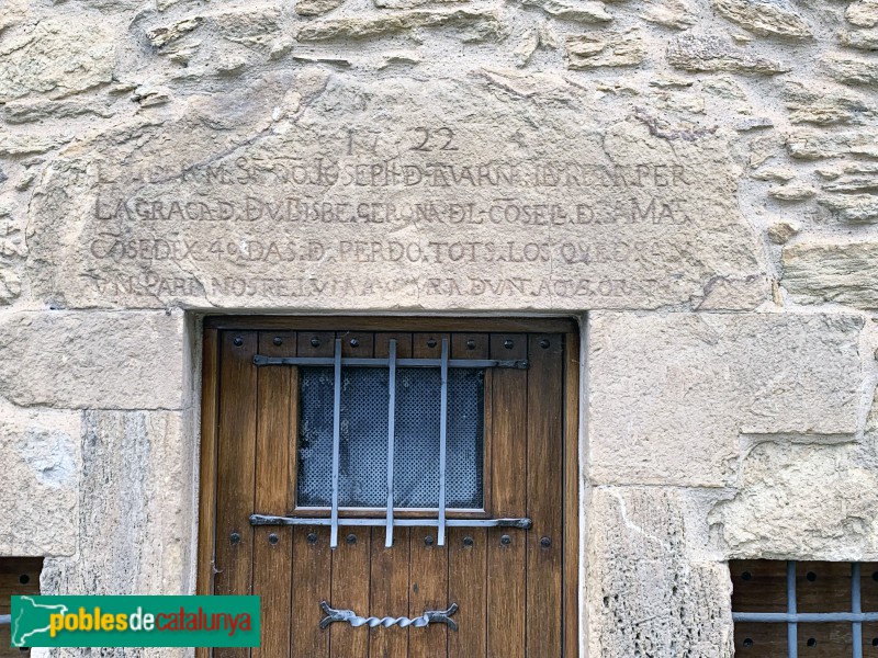 La Bisbal d'Empordà - Carrer del Convent, llinda de 1722