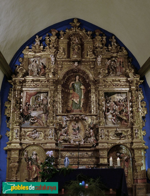 El Pont d'Armentera - Església de Santa Magdalena. Retaule barroc