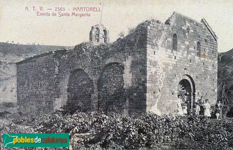 Martorell - Santa Margarida, postal antiga