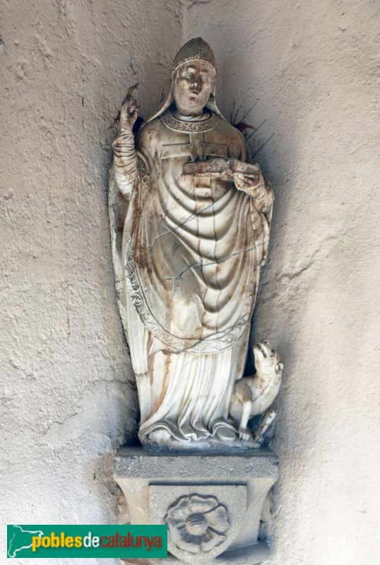 Museu de l'Enrajolada - Estàtua de Sant Blai (?), d'alabastre, del segle XVI