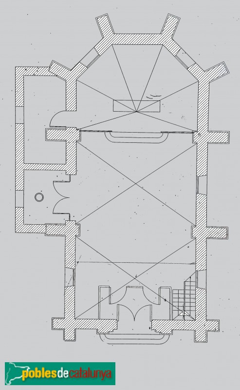 El Montmell - Sant Pere d'Aiguaviva, planta