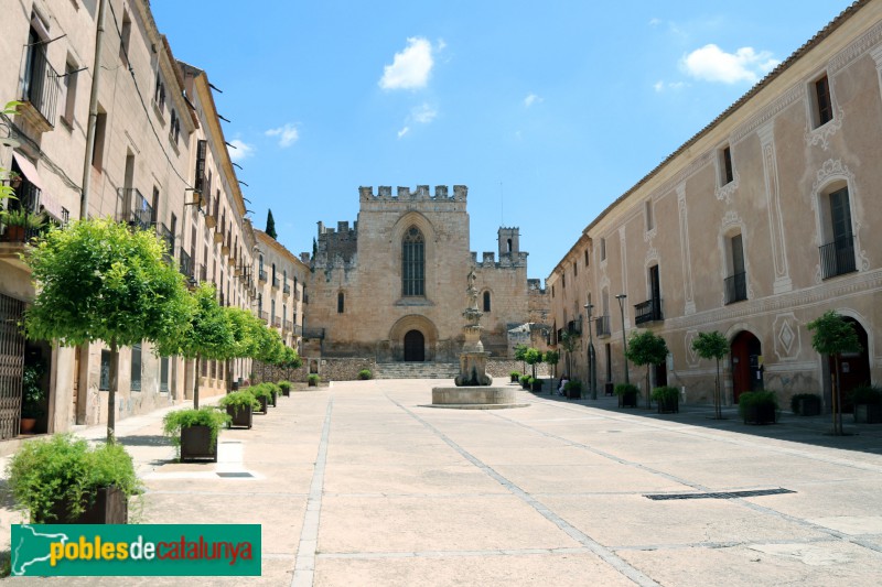 Aiguamúrcia - Monestir de Santes Creus, plaça exterior