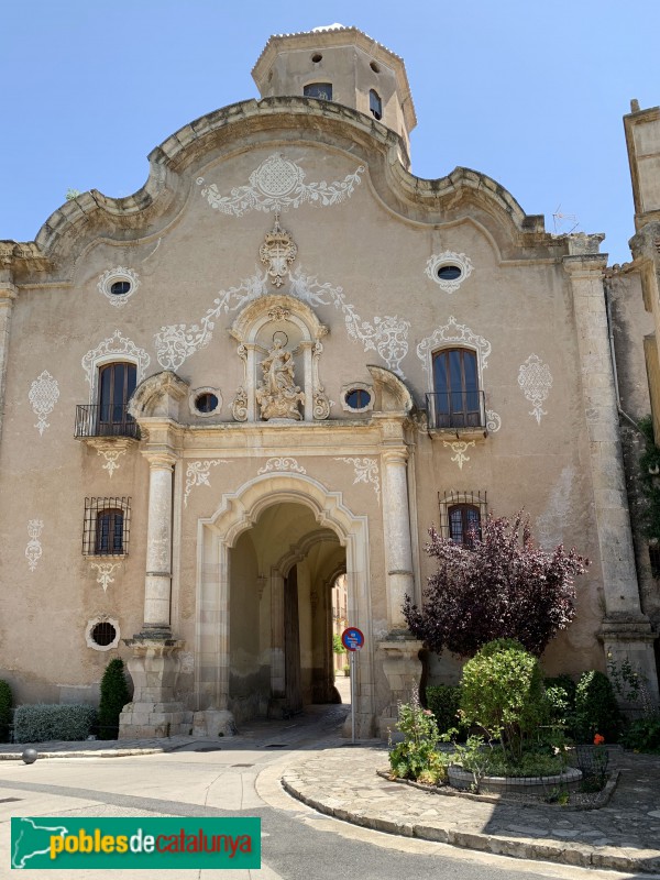 Monestir de Santes Creus - Portal de l'Assumpta, façana plaça Santa Llúcia