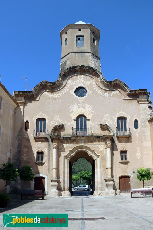 Monestir de Santes Creus - Portal de l'Assumpta, façana plaça Major