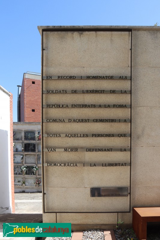 Vilanova i la Geltrú - Cementiri municipal (Foto: Albert Esteves, 2019) Vilanova i la Geltrú - Cementiri municipal