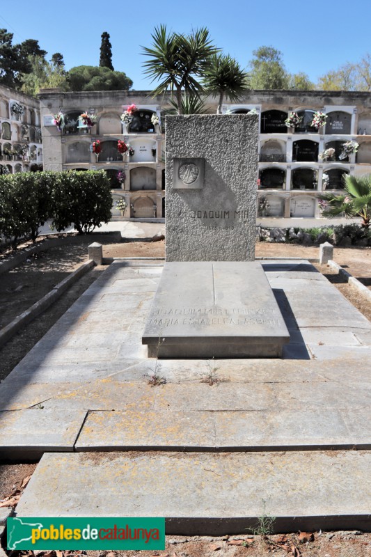 Vilanova i la geltrú - Sepulcre Joaquim Mir (Foto: Albert Esteves, 2019) Vilanova i la geltrú - Sepulcre Joaquim Mir