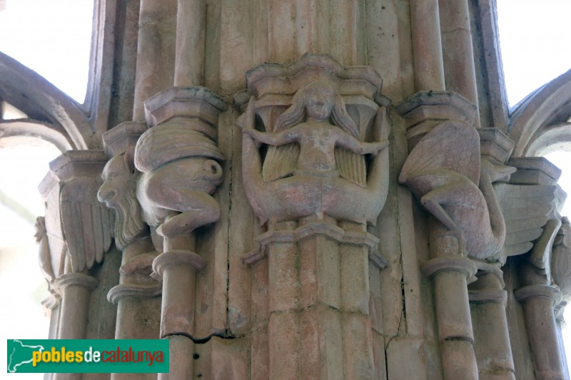 Monestir de Santes Creus - Capitell del claustre (Foto: Albert Esteves, 2019) Monestir de Santes Creus - Capitell del claustre