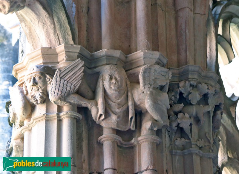 Monestir de Santes Creus - Capitell del claustre (Foto: Albert Esteves, 2019) Monestir de Santes Creus - Capitell del claustre
