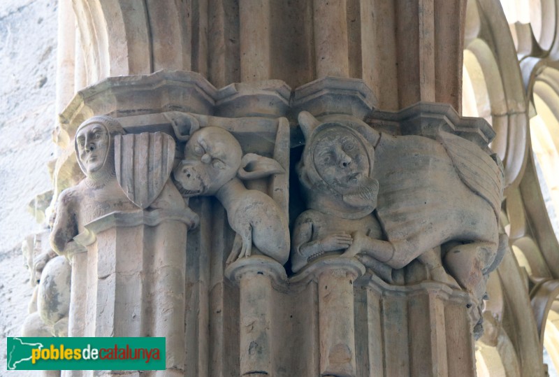 Monestir de Santes Creus - Capitell del claustre (Foto: Albert Esteves, 2019) Monestir de Santes Creus - Capitell del claustre