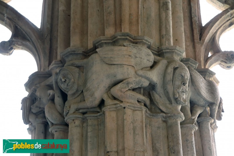 Monestir de Santes Creus - Capitell del claustre (Foto: Albert Esteves, 2019) Monestir de Santes Creus - Capitell del claustre