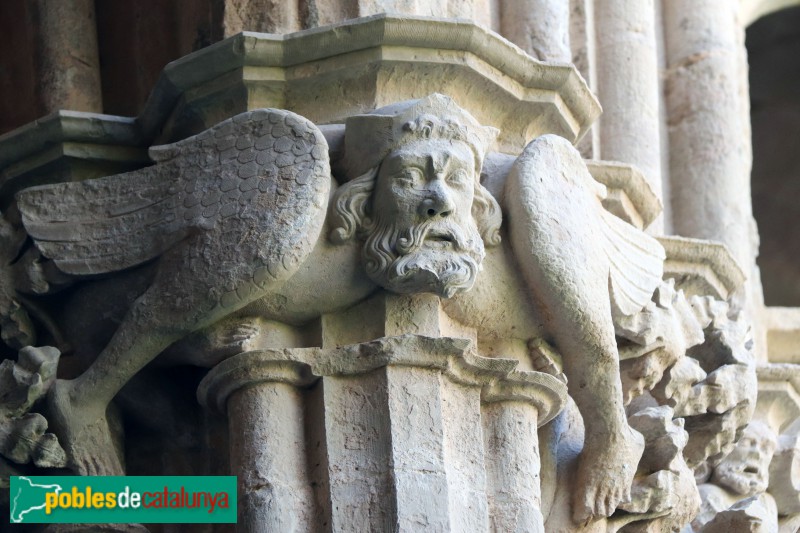 Monestir de Santes Creus - Capitell del claustre (Foto: Albert Esteves, 2019) Monestir de Santes Creus - Capitell del claustre