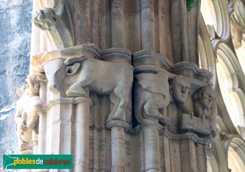 Monestir de Santes Creus - Capitell del claustre (Foto: Albert Esteves, 2019) Monestir de Santes Creus - Capitell del claustre