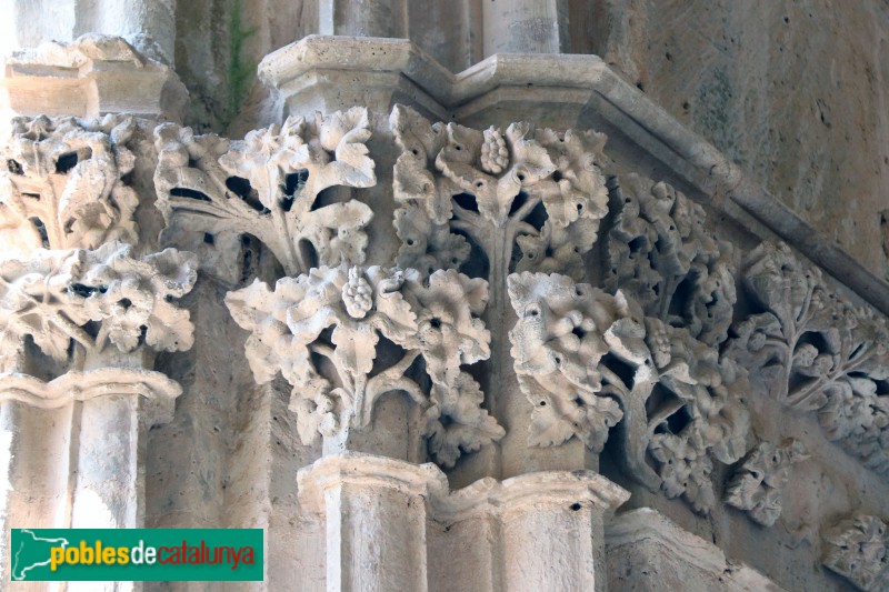 Monestir de Santes Creus - Capitell del claustre (Foto: Albert Esteves, 2019) Monestir de Santes Creus - Capitell del claustre