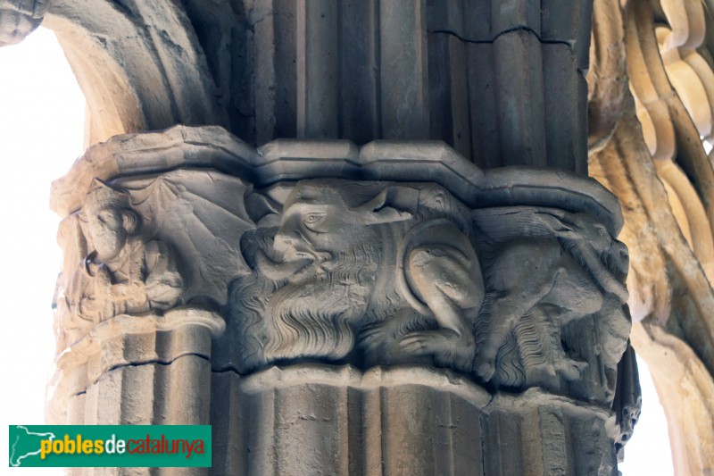 Monestir de Santes Creus - Capitell del claustre (Foto: Albert Esteves, 2019) Monestir de Santes Creus - Capitell del claustre