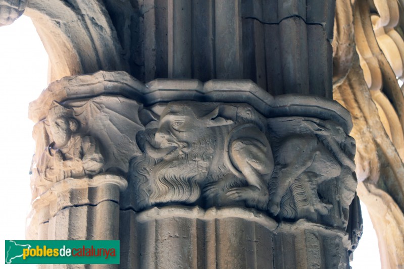 Monestir de Santes Creus - Capitell del claustre