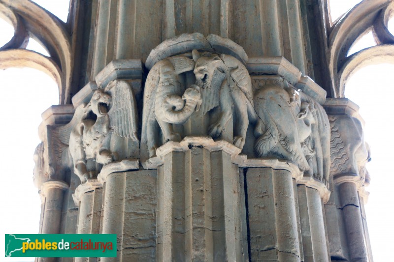 Monestir de Santes Creus - Capitell del claustre (Foto: Albert Esteves, 2019) Monestir de Santes Creus - Capitell del claustre