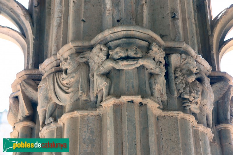 Monestir de Santes Creus - Capitell del claustre (Foto: Albert Esteves, 2019) Monestir de Santes Creus - Capitell del claustre