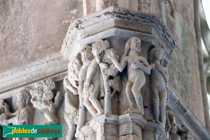 Monestir de Santes Creus - Capitell del claustre (Foto: Albert Esteves, 2019) Monestir de Santes Creus - Capitell del claustre