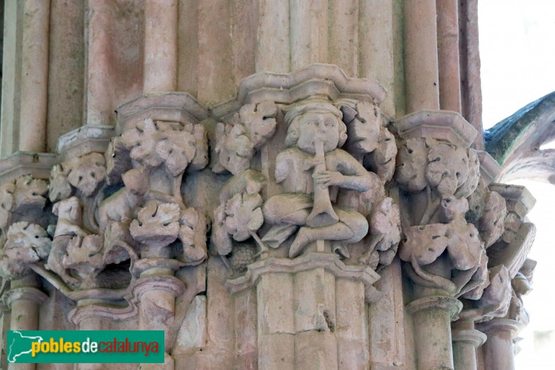 Monestir de Santes Creus - Capitell del claustre (Foto: Albert Esteves, 2019) Monestir de Santes Creus - Capitell del claustre