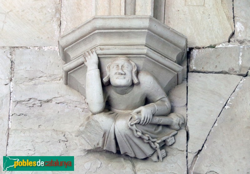 Monestir de Santes Creus - Mènsula del claustre (Foto: Albert Esteves, 2019) Monestir de Santes Creus - Mènsula del claustre