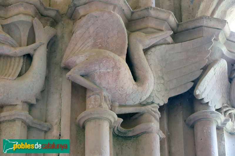 Monestir de Santes Creus - Capitell del claustre (Foto: Albert Esteves, 2019) Monestir de Santes Creus - Capitell del claustre