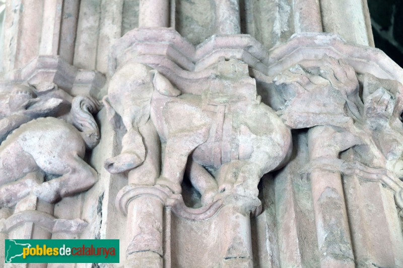 Monestir de Santes Creus - Capitell del claustre (Foto: Albert Esteves, 2019) Monestir de Santes Creus - Capitell del claustre