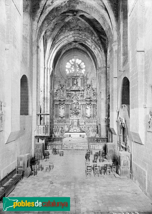 Monestir de Santes Creus - Interior de l'església