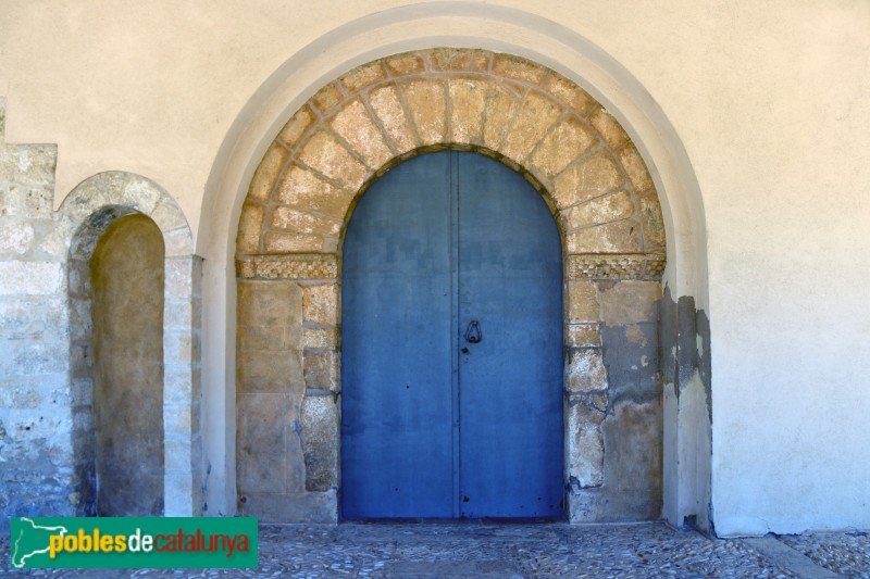 Salomó - Santa Maria, porta romànica (Foto: Albert Esteves, 2019) Salomó - Santa Maria, porta romànica