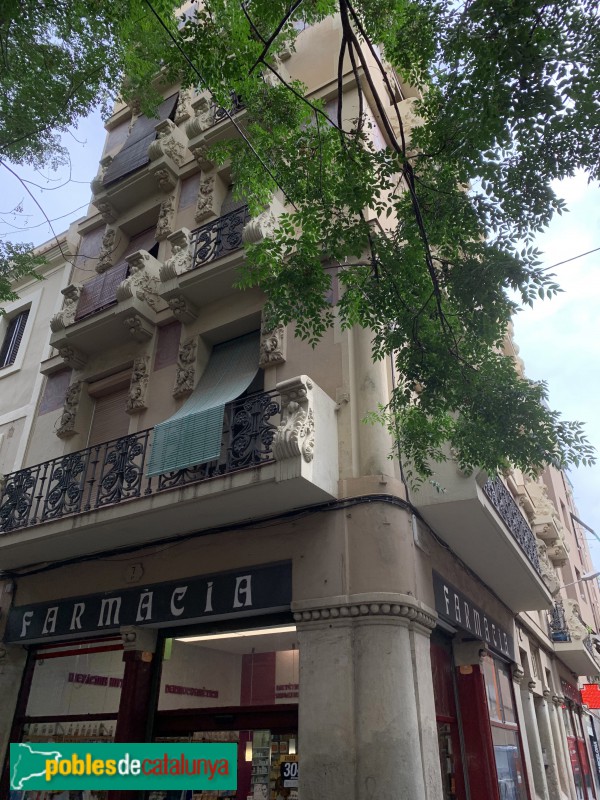 Barcelona - Casa Miquel Call (Verdi, 7) (Foto: Albert Esteves, 2019) Barcelona - Casa Miquel Call (Verdi, 7)